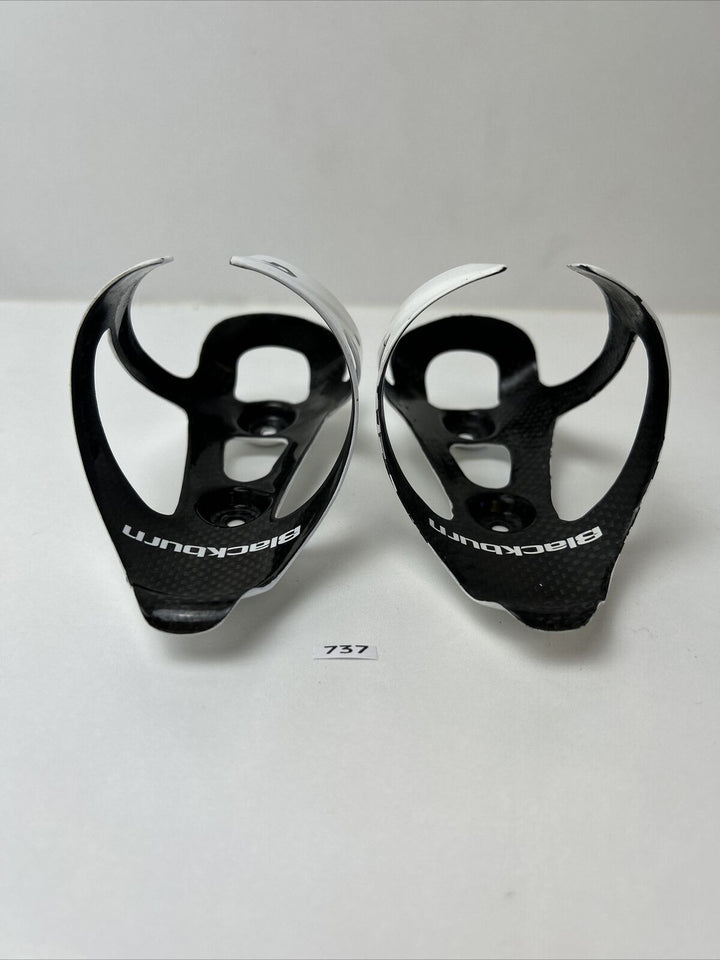 (2) Black Burn Carbon Water Bottle Cage