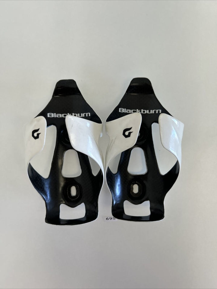 (2) Black Burn Carbon Water Bottle Cage