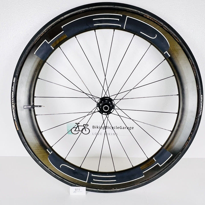 Hed SCT 6 Carbon Rear Wheel Tubular 60mm 10/11 Speed 1030g/Wtire Continental