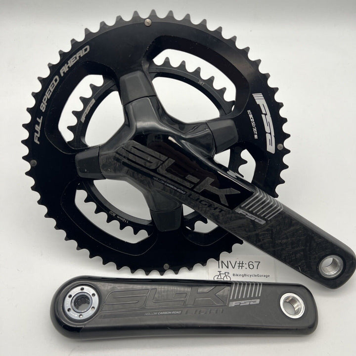 NEW Full Speed Ahead SL-K Light Carbon BB386 52X36T 11 165mm Road Bike Crankset