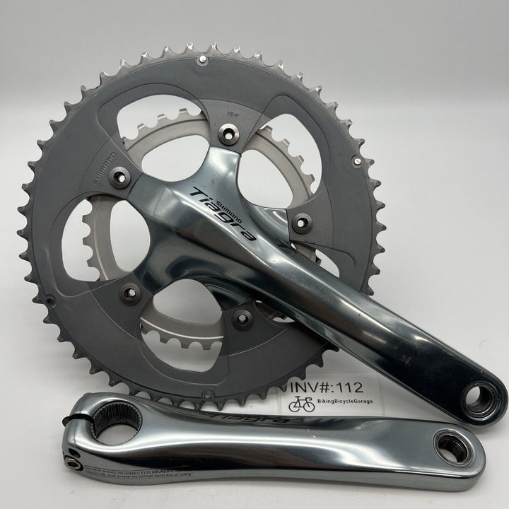 Shimano Tiagra FC-4650 10 Speed Road Double Compact Crankset  172.5mm 50/34T