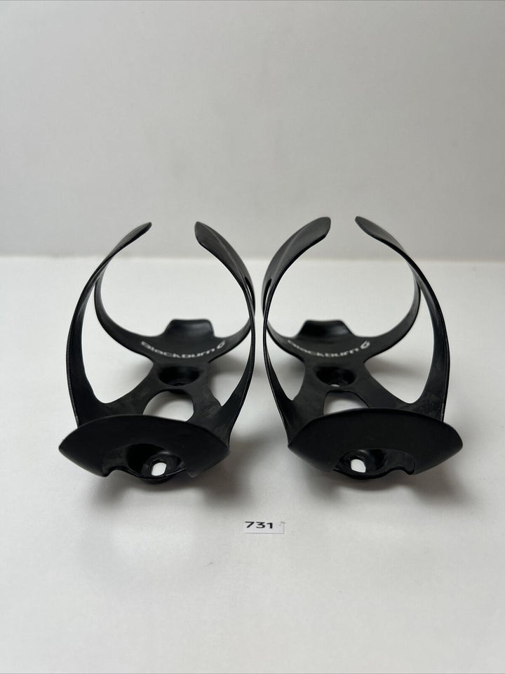 (2) Black Burn Carbon Water Bottle Cage