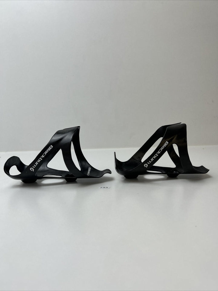 (2) Black Burn Carbon Water Bottle Cage