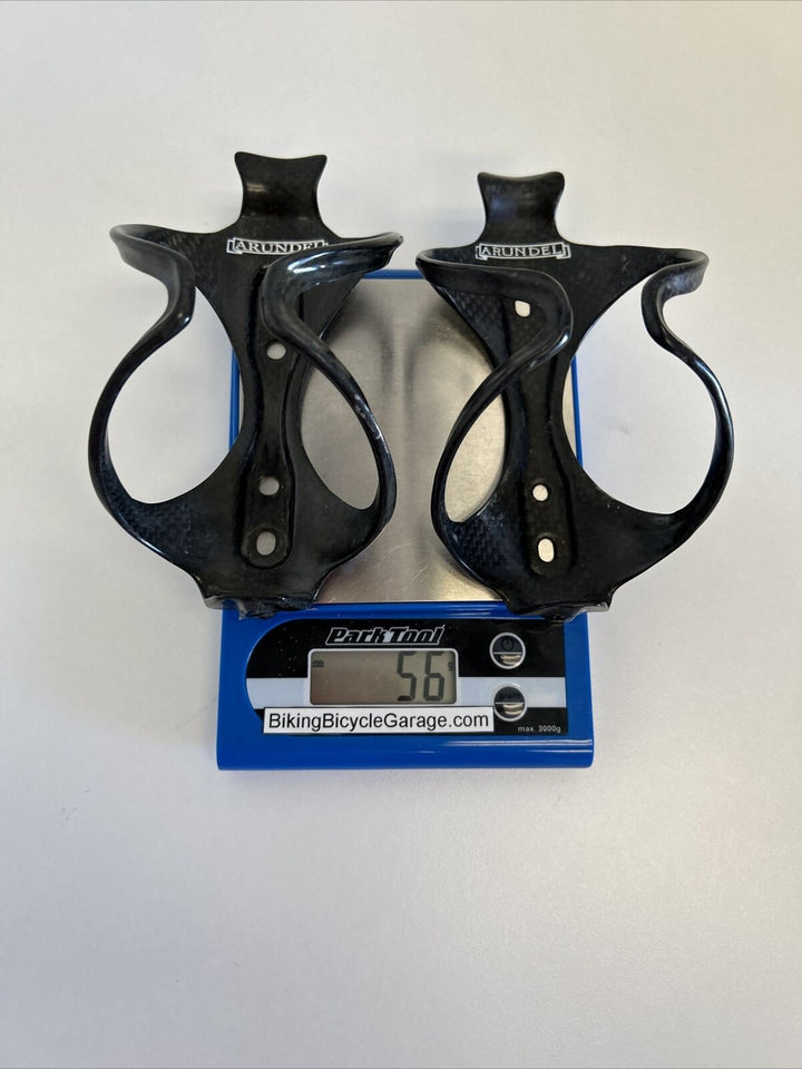 (2) Arundel Mandible Carbon Water Bottle Cages 57g