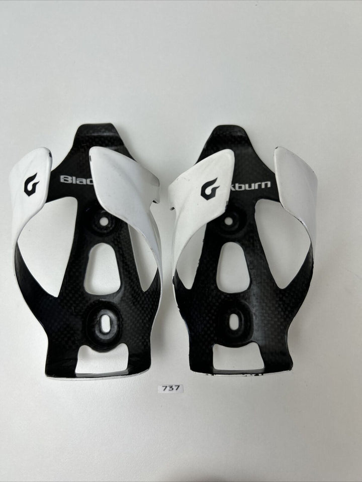 (2) Black Burn Carbon Water Bottle Cage