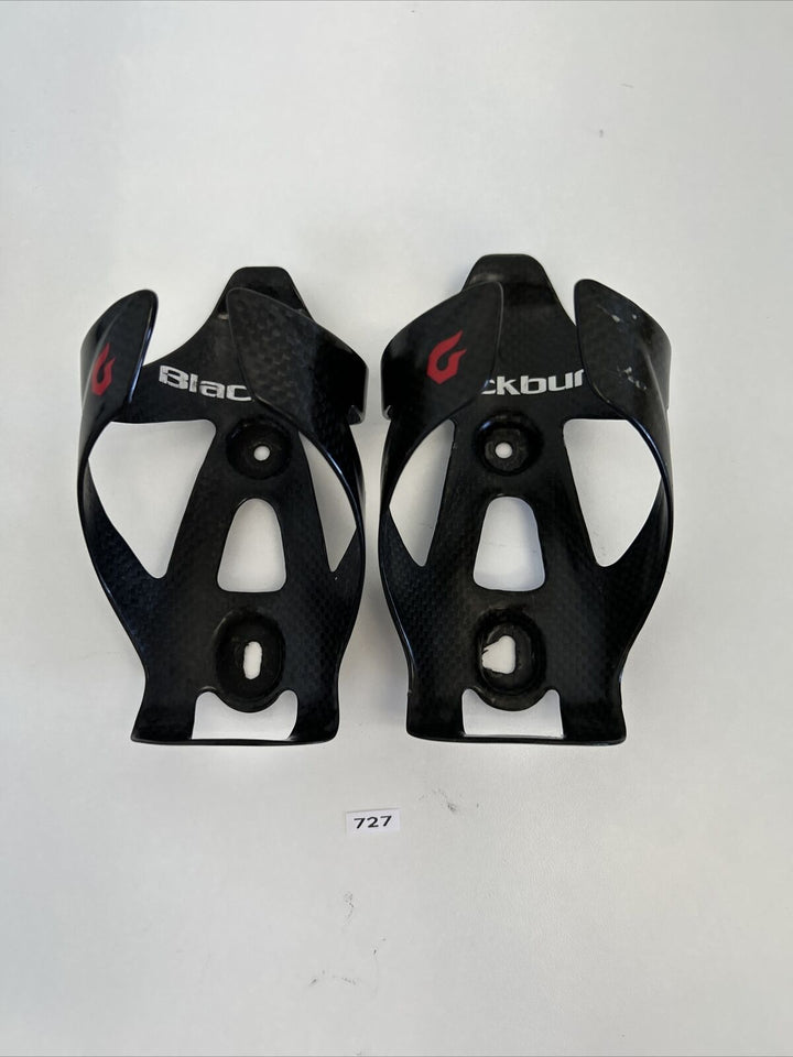 (2) Black Burn Carbon Water Bottle Cage