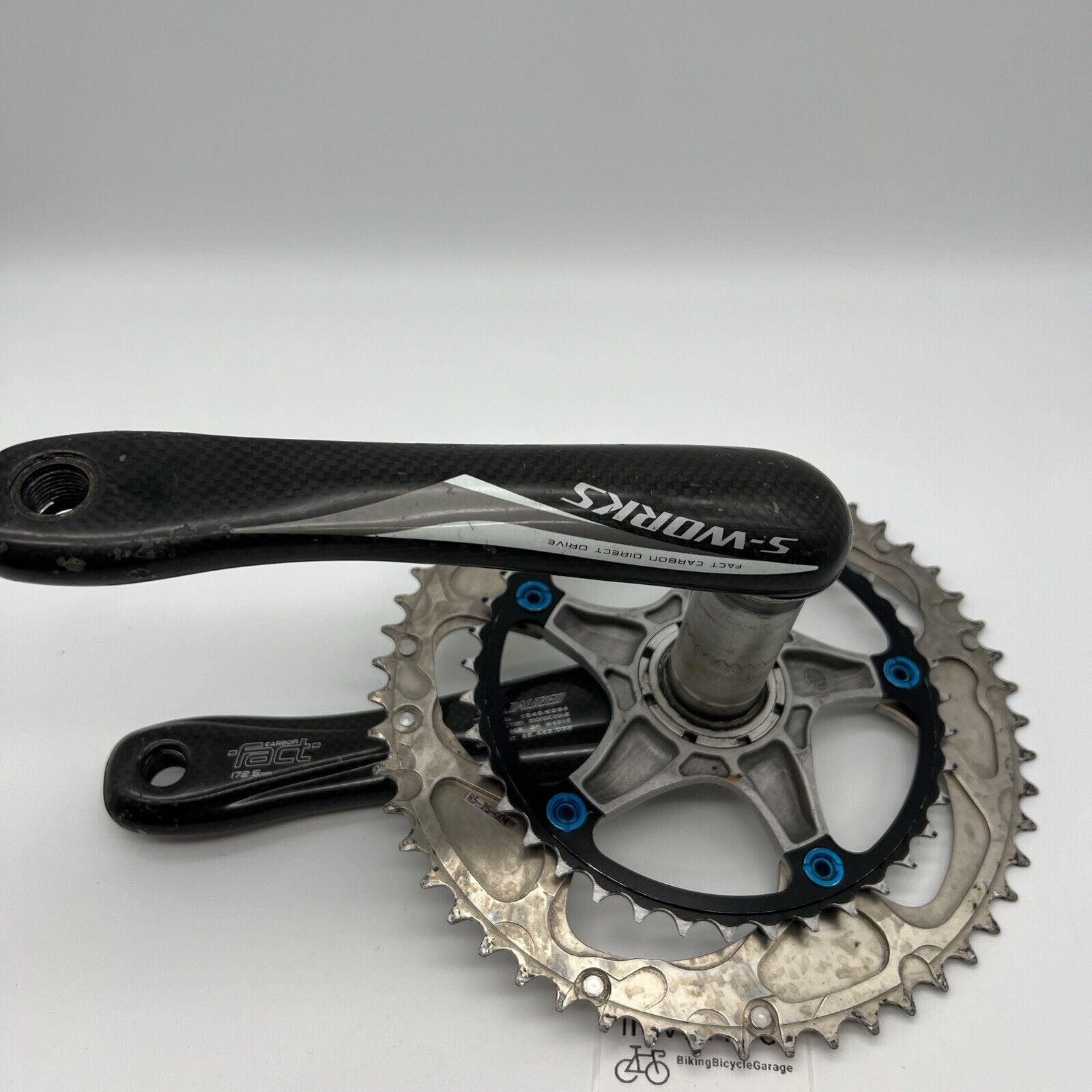 Specialized S WORKS Fact Carbon Crankset 172.5mm VGC 39 53T BB30 BikingBicycleGarage