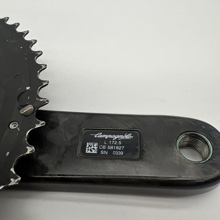 Campagnolo RECORD Carbon Fiber 12 speed Crankset 172.5mm 52/36T, MSRP: $770