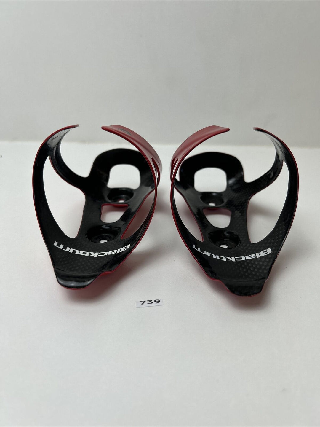 (2) Black Burn Carbon Water Bottle Cage