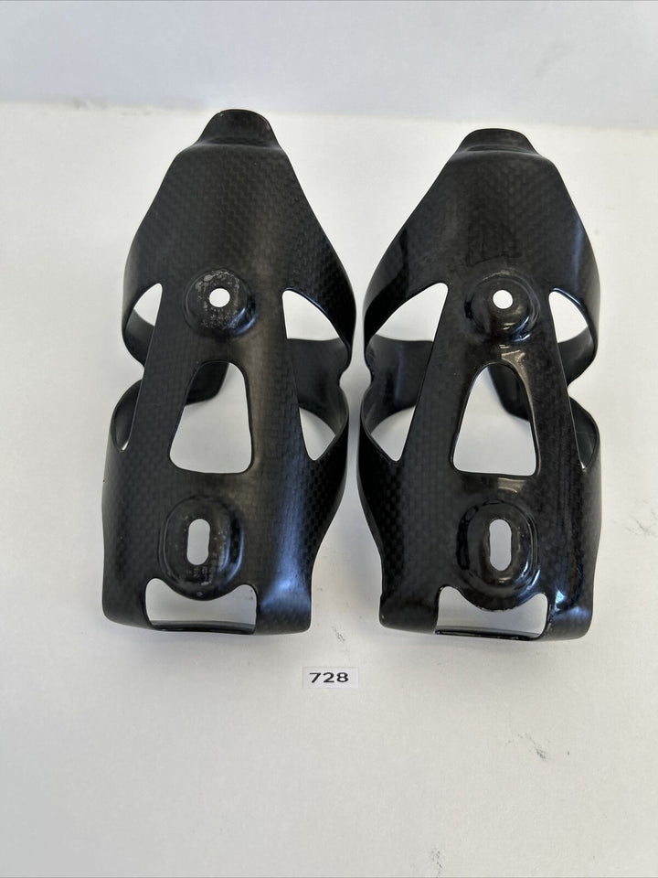 (2) Black Burn Carbon Water Bottle Cage