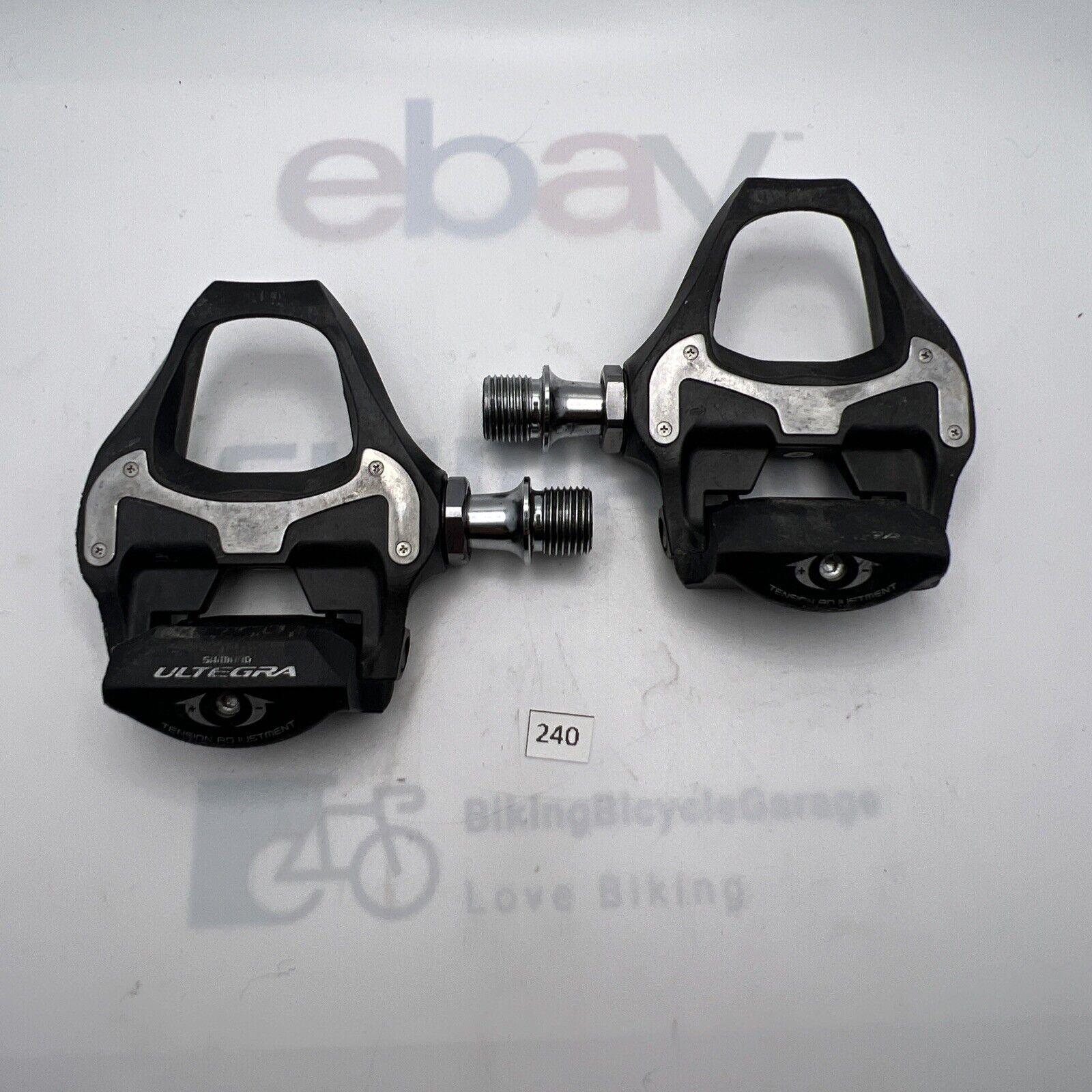 Shimano Ultegra PD 6800 Clipless Road Bike Pedals Used SPD SL BikingBicycleGarage