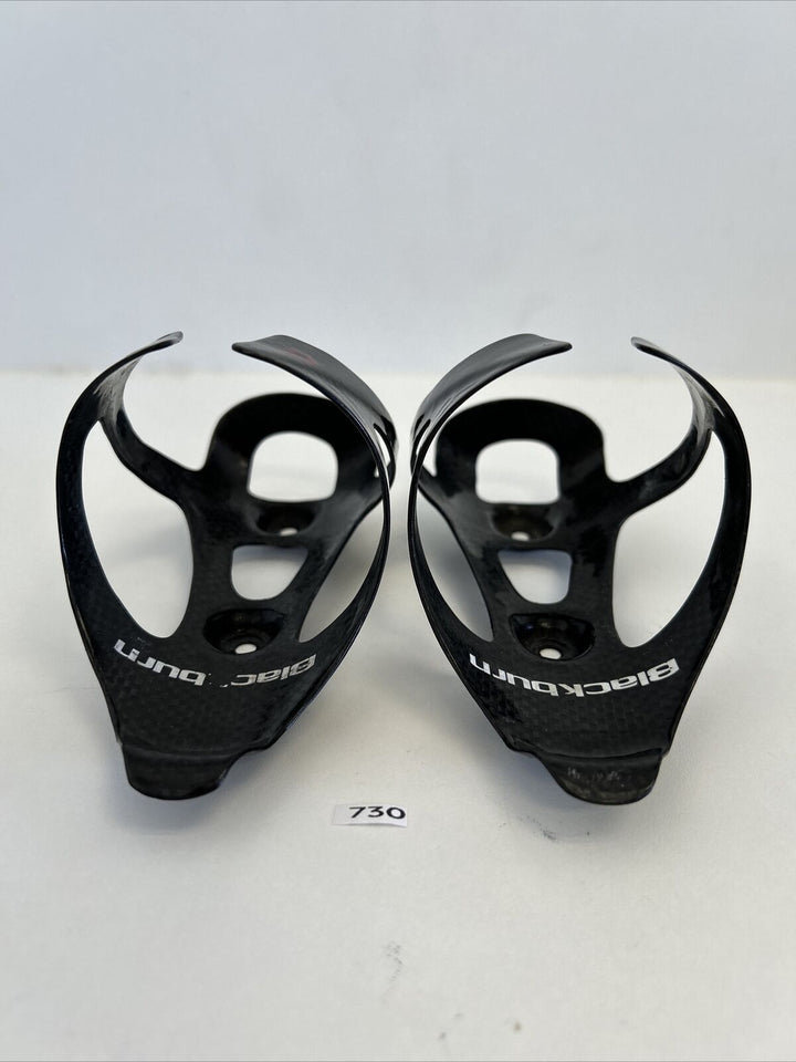 (2) Black Burn Carbon Water Bottle Cage