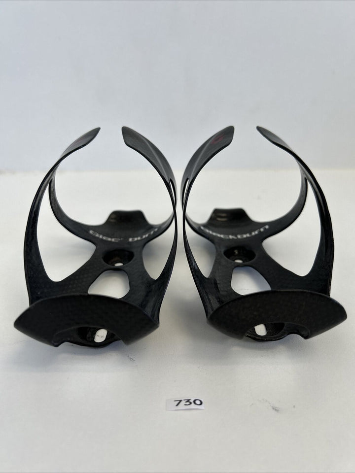 (2) Black Burn Carbon Water Bottle Cage