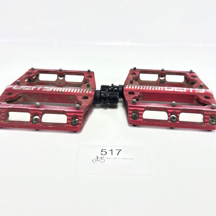 DEITY Pedals Platform Flat MTB Bike - Red