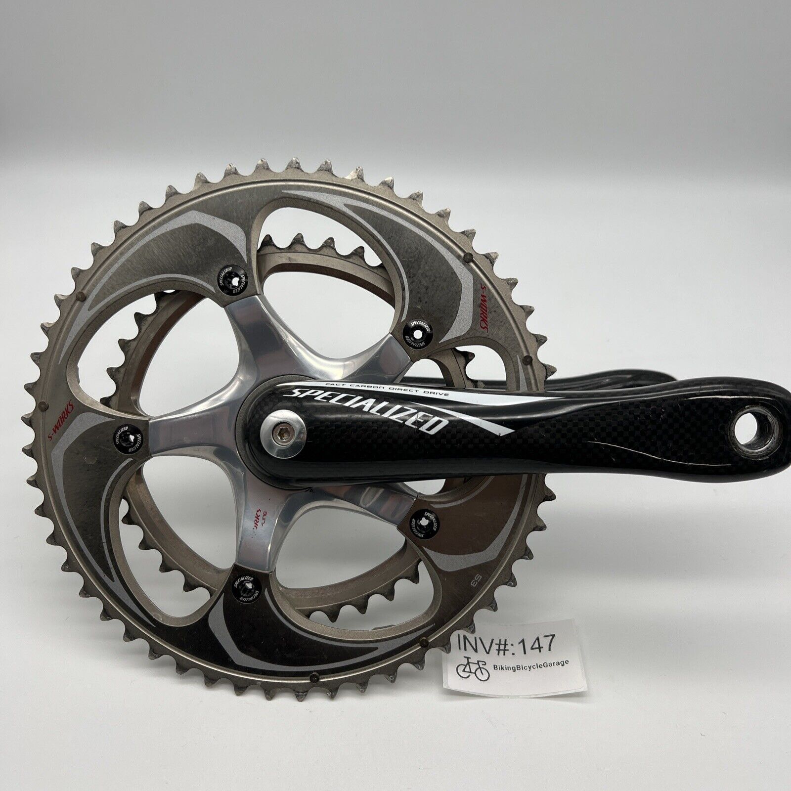 Specialized Fact Carbon Crankset 172.5mm VGC 39 53T BB30 BikingBicycleGarage