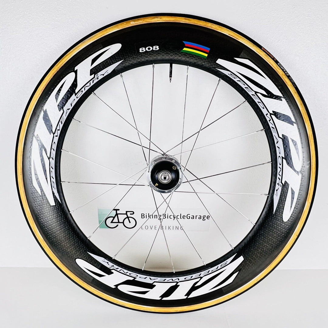 Zipp 808 Speed Weaponry Tubular Aero Rear Wheel Triathlon TT 10 Speed 1340g