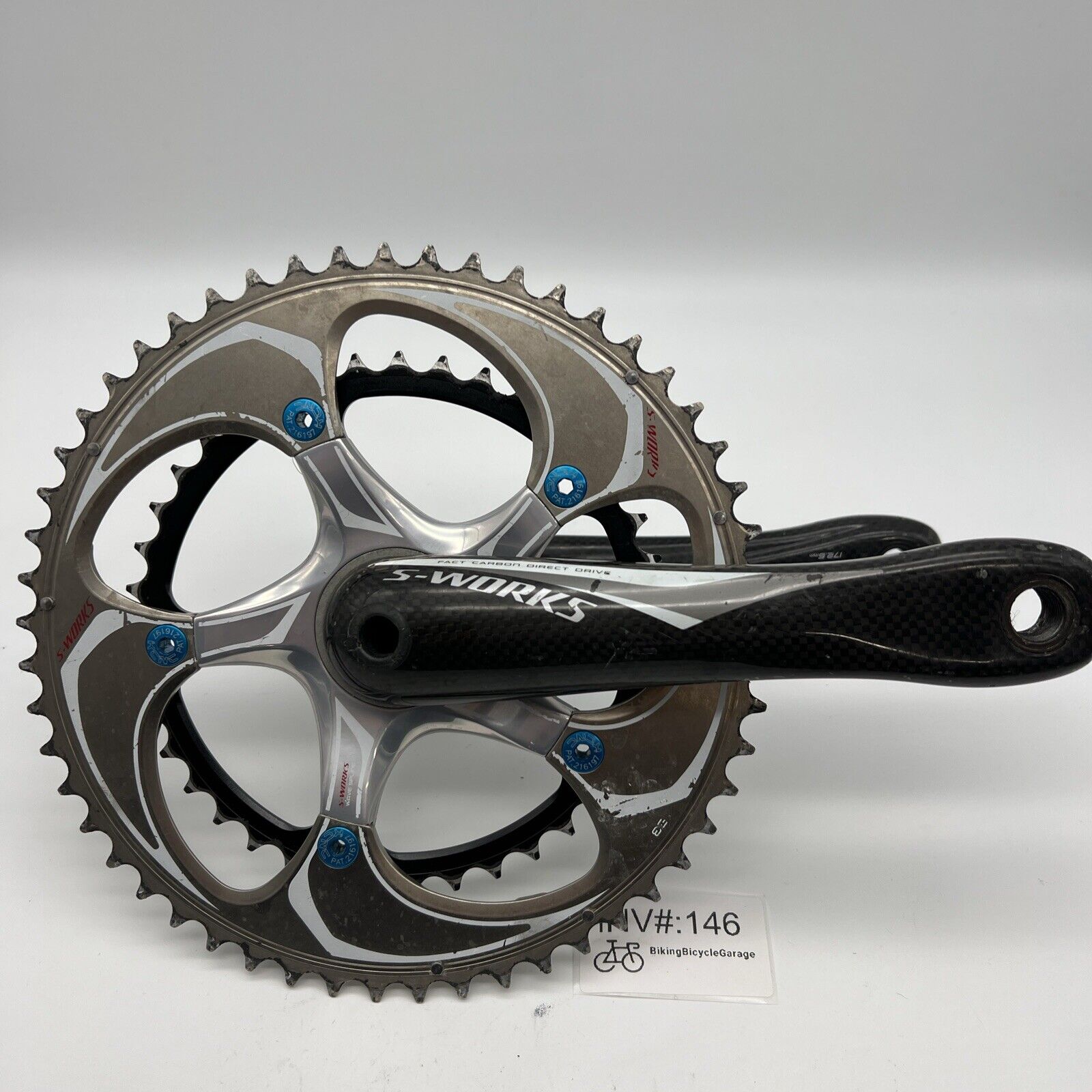 Specialized S-WORKS Fact Carbon Crankset 172.5mm VGC 39-53T BB30