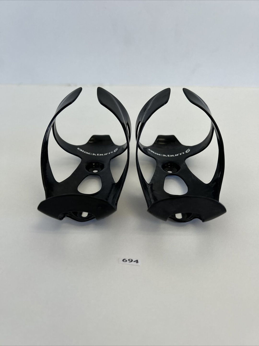 (2) Black Burn Carbon Water Bottle Cage