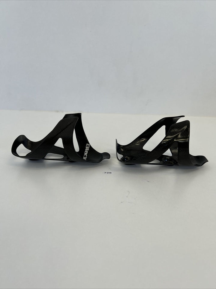 (2) Black Burn Carbon Water Bottle Cage