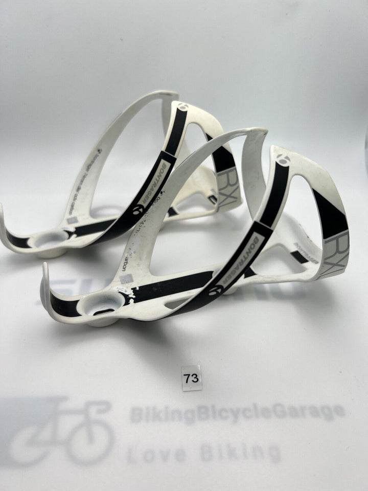 (2) Bontrager RXL Carbon Bottle Cages Matte White 54g