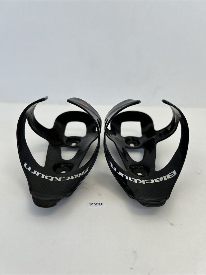 (2) Black Burn Carbon Water Bottle Cage