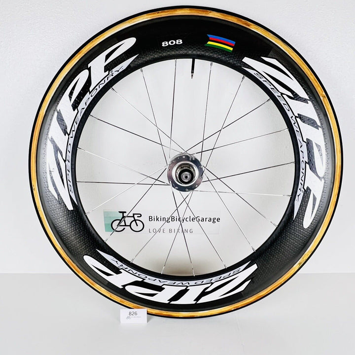 Zipp 808 Speed Weaponry Tubular Aero Rear Wheel Triathlon TT 10 Speed 1340g