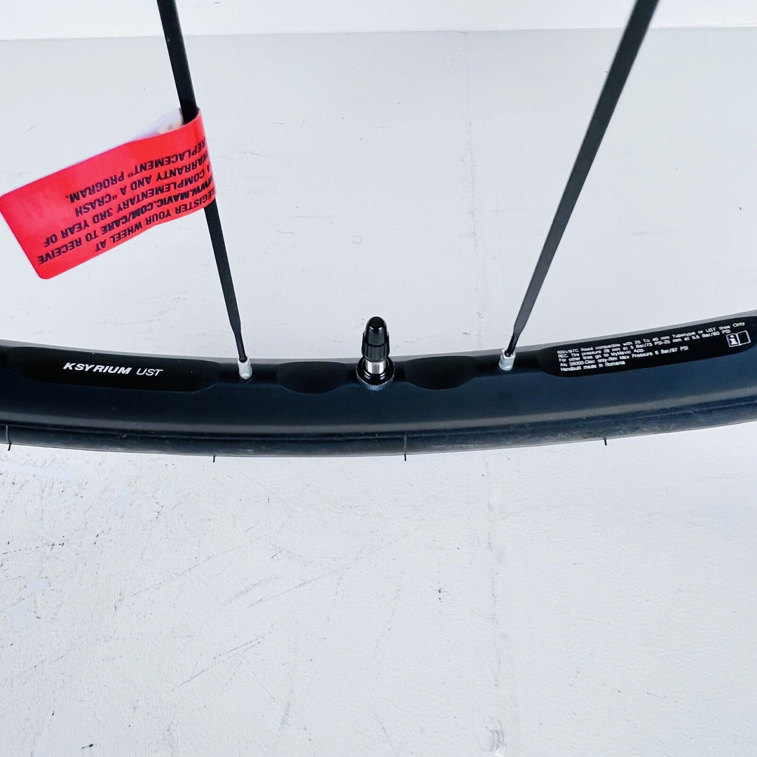 Mavic Ksyrium UST Black Road/Gravel Bike Tubeless Ready W/tires 100/142/12mm