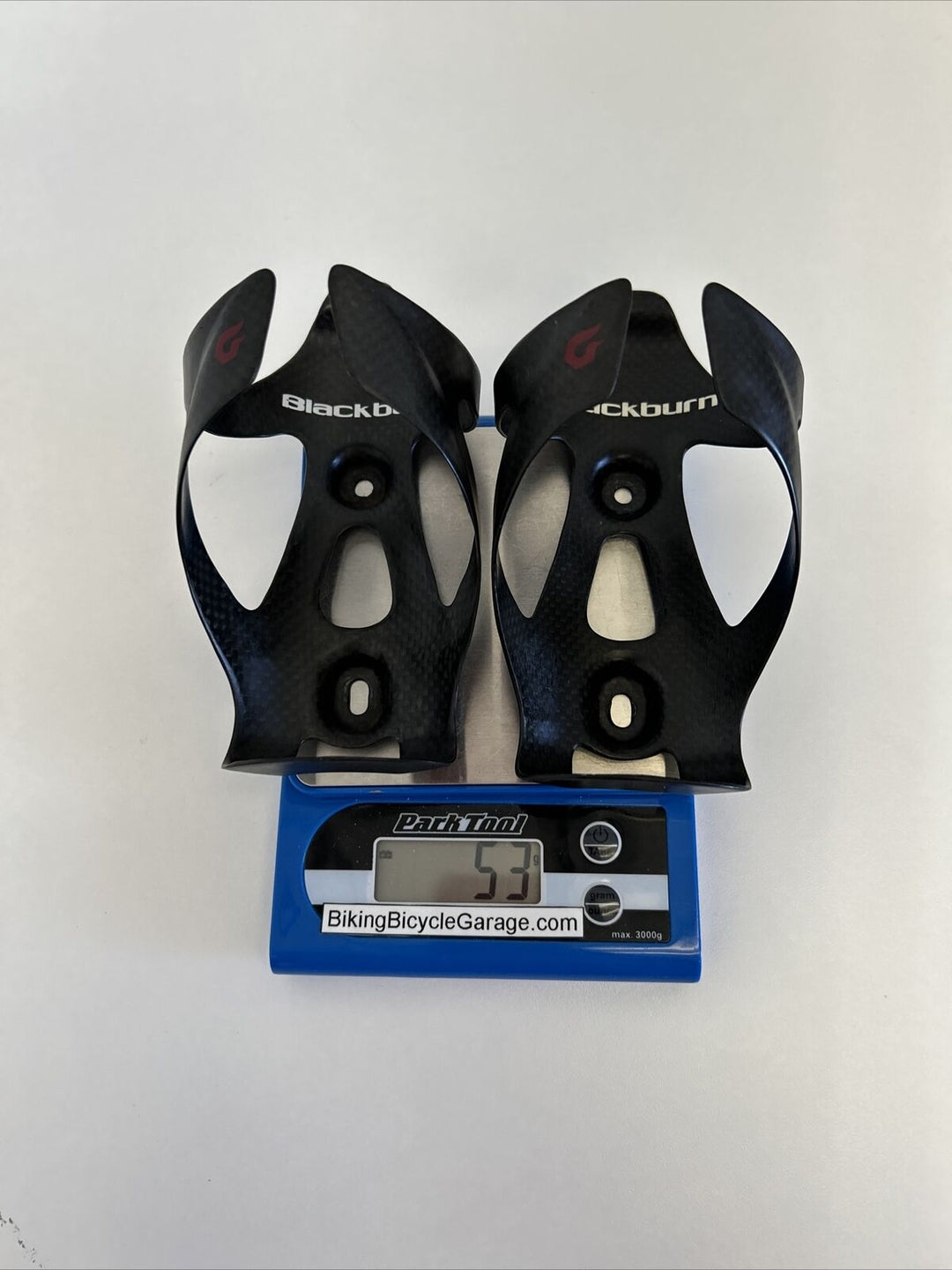 (2) Black Burn Carbon Water Bottle Cage