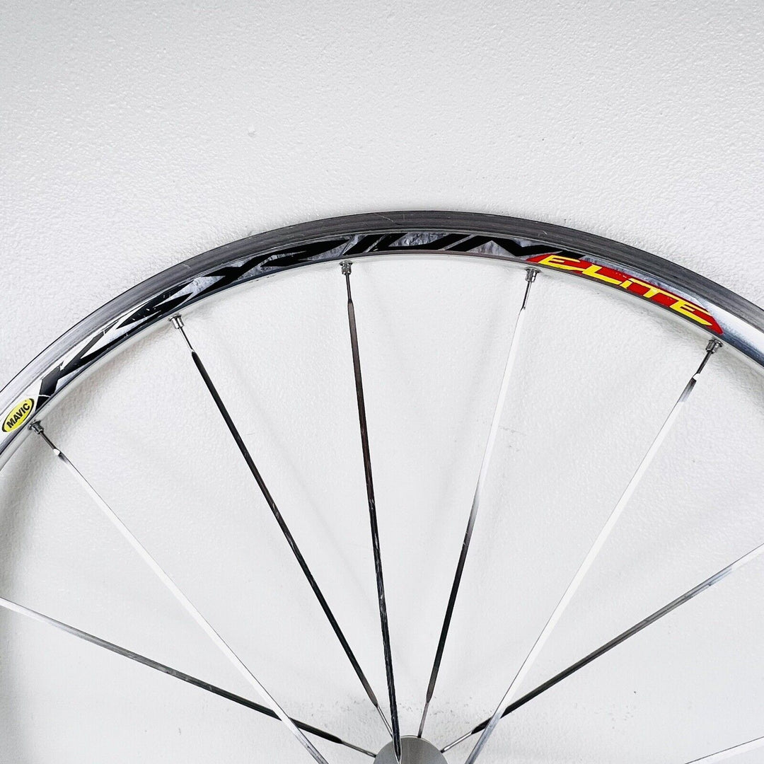 Mavic Ksyrium Elite Gray Road Bike Aluminum 700C Front Wheel Clincher 760g