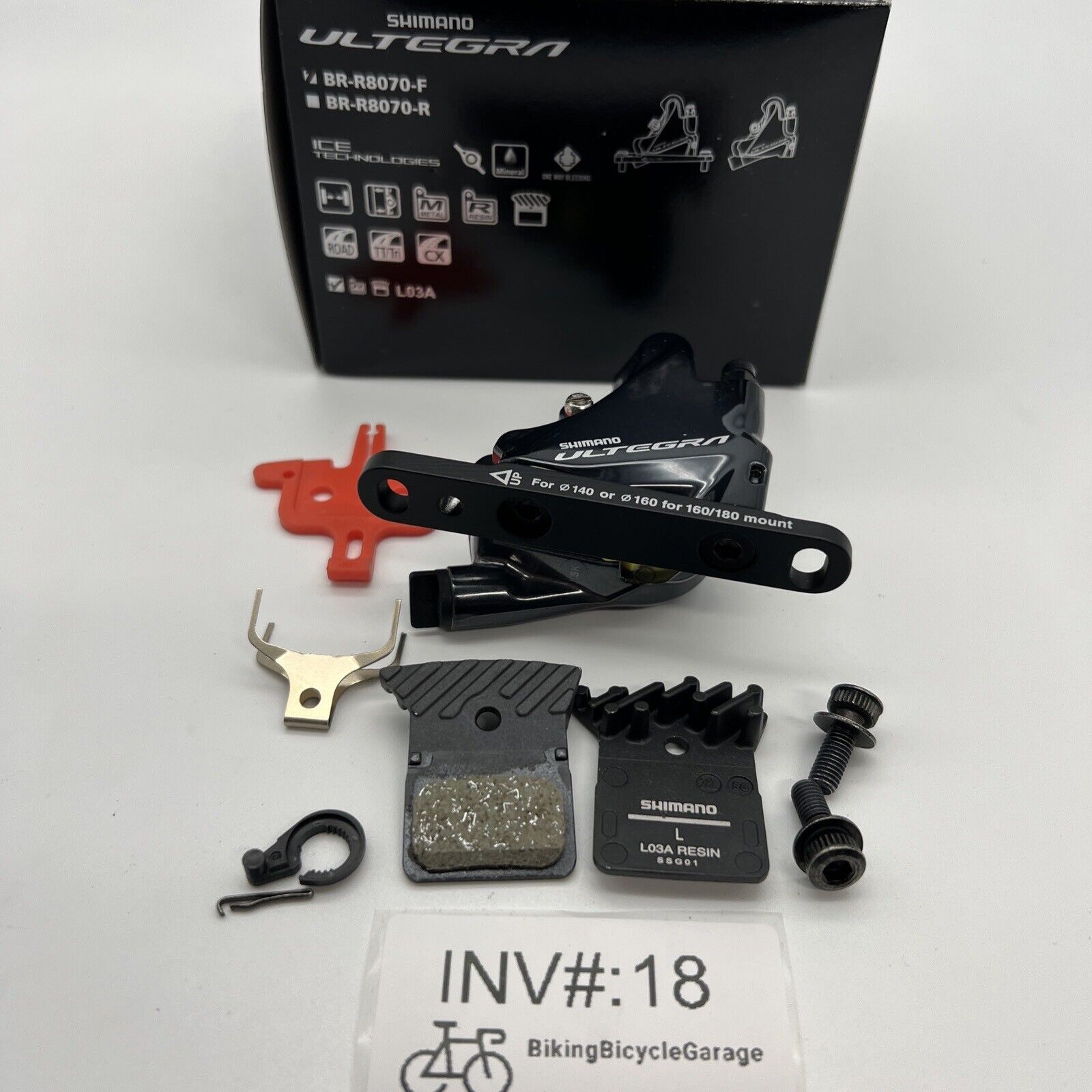 shimano st-r8070 br-r8070 セット Shimano Ultegra BR-R8070 Disc Brake Flat Mount Front+Rear