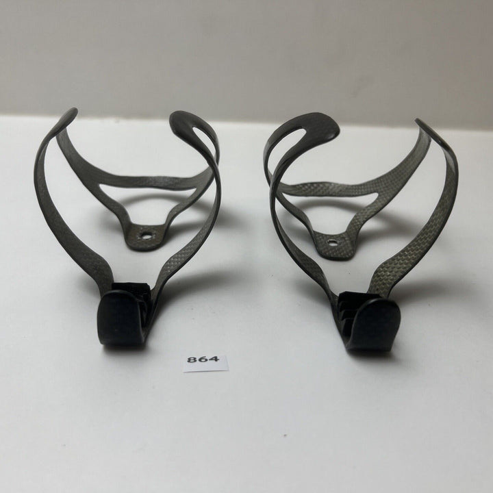 (2) Pair Forte Carbon Bottle Cages Glossy Black 50g