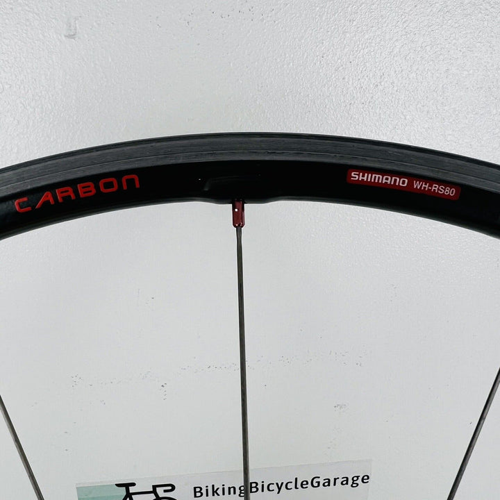 Shimano WH-RS80 Carbon Fiber Wheelset Clincher Rim Brake Shimano/Sram 10s 1520g