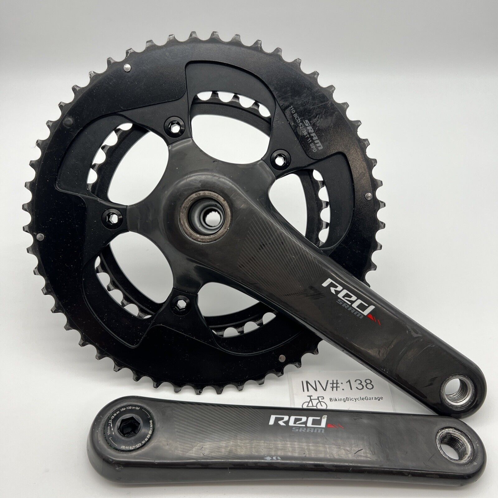 Sram red carbon crankset on sale