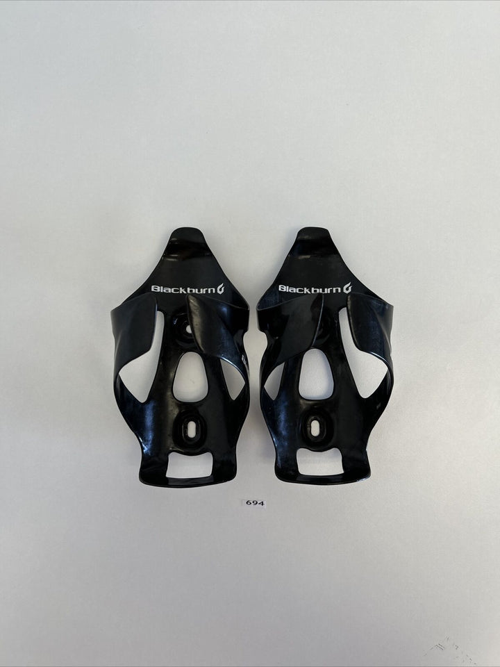 (2) Black Burn Carbon Water Bottle Cage