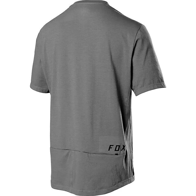 New Fox Racing Ranger Powerdry SS Jersey Pewter Gray Size: S Fox Dealer