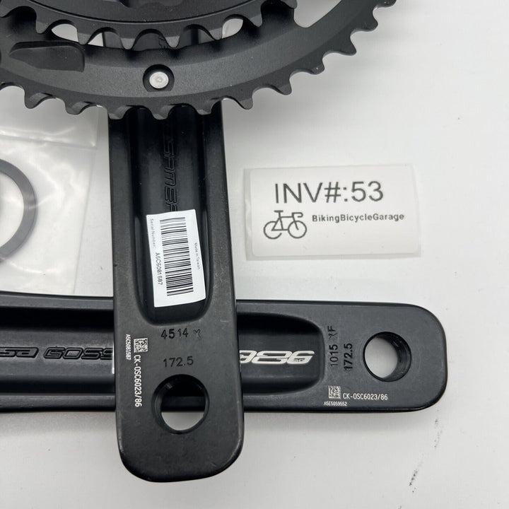 NEW FSA Gossamer Pro Compact Crankset 10/11-Speed 172.5mm ABS 46/36t BB386 Evo