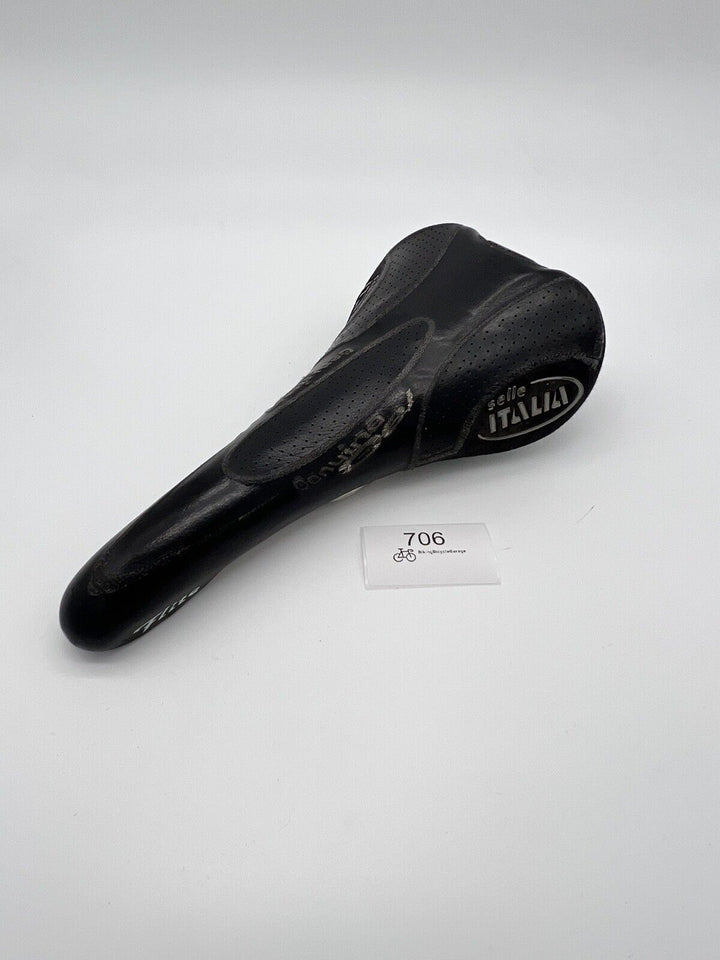 Selle Italia Flite Genuine Gel Leather Italian made Road Saddle Vintage 145mm