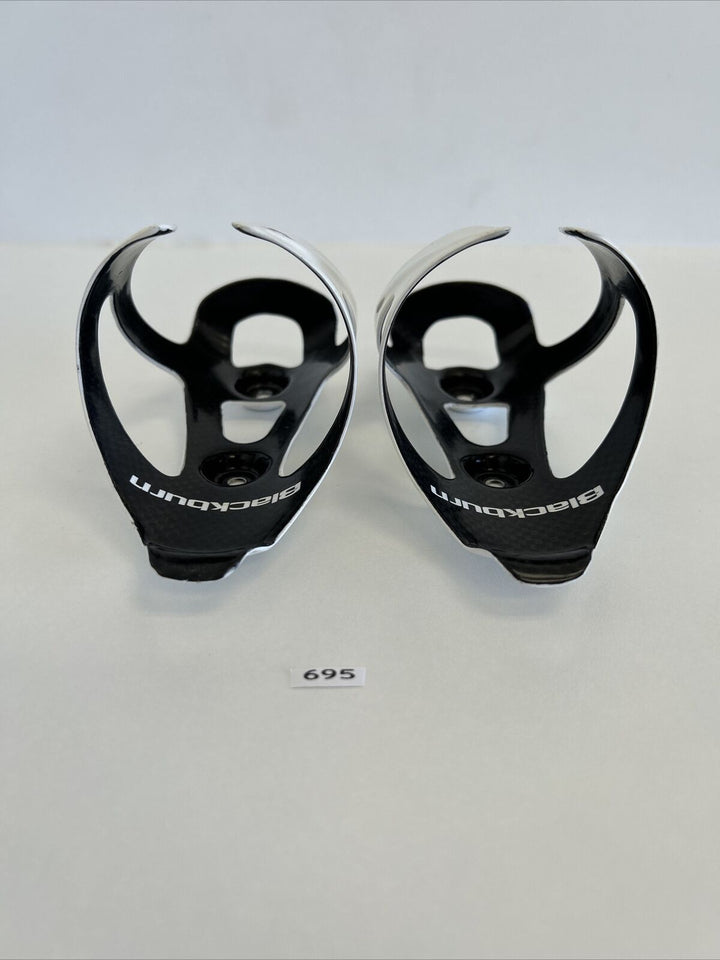 (2) Black Burn Carbon Water Bottle Cage