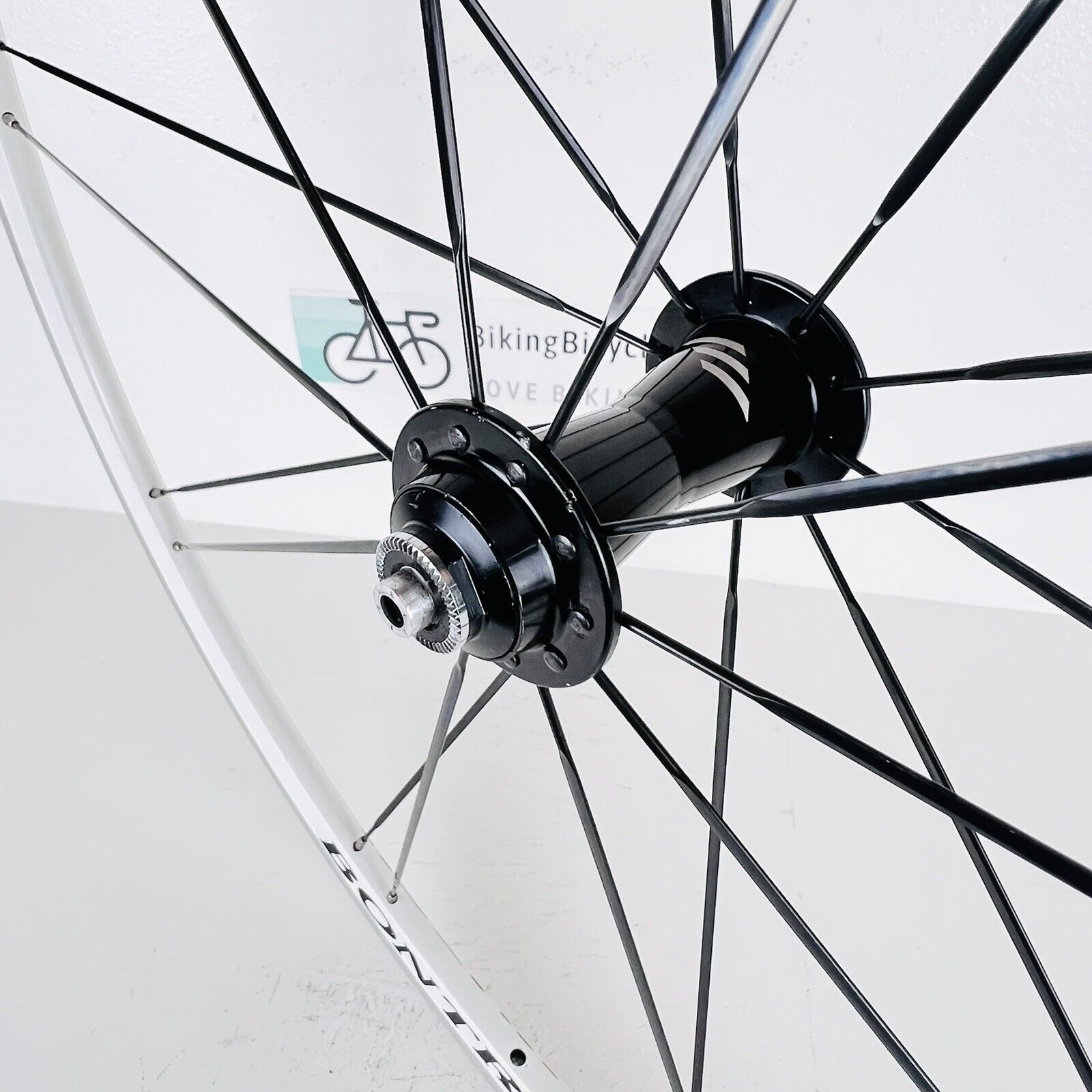 Bontrager Race White Rim Brake Front Road Bike Wheel Aluminum