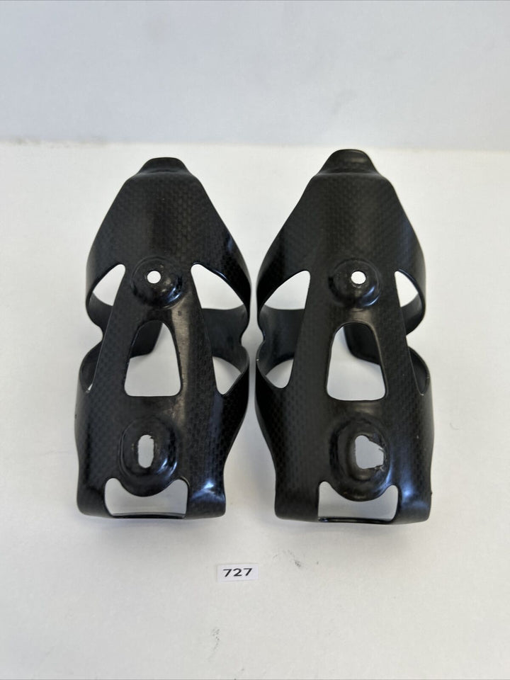 (2) Black Burn Carbon Water Bottle Cage