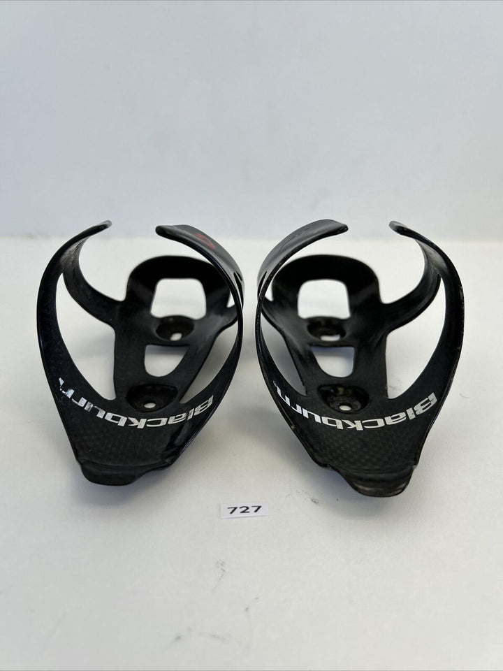 (2) Black Burn Carbon Water Bottle Cage