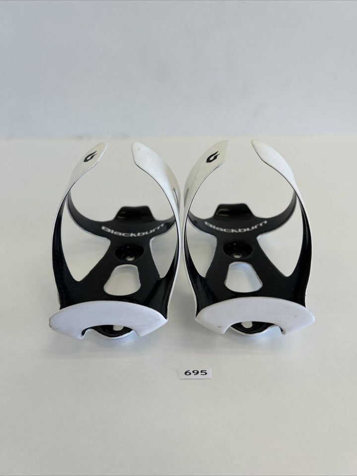 (2) Black Burn Carbon Water Bottle Cage