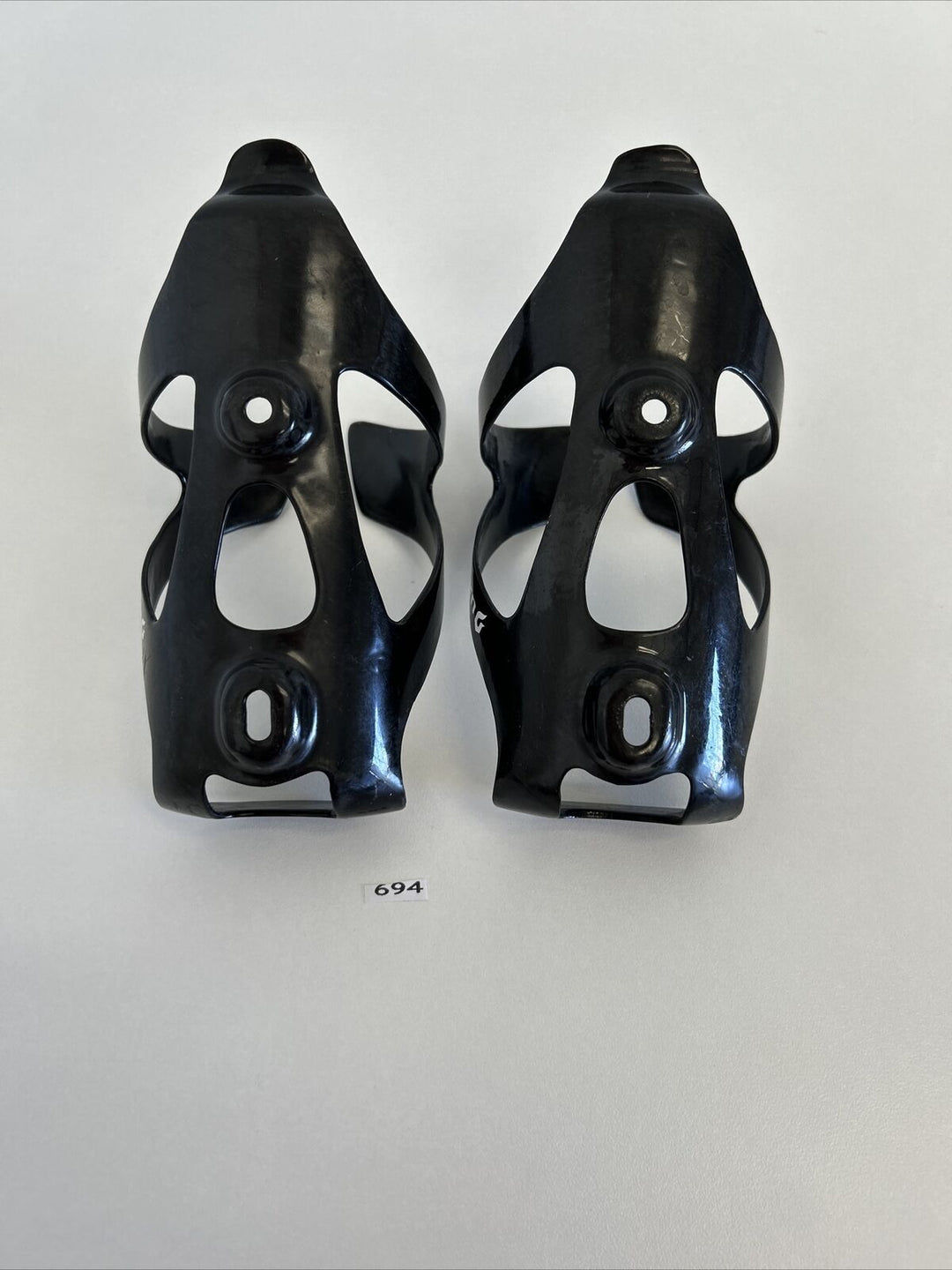 (2) Black Burn Carbon Water Bottle Cage