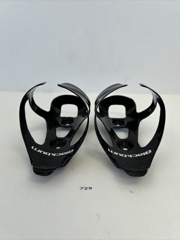 (2) Black Burn Carbon Water Bottle Cage