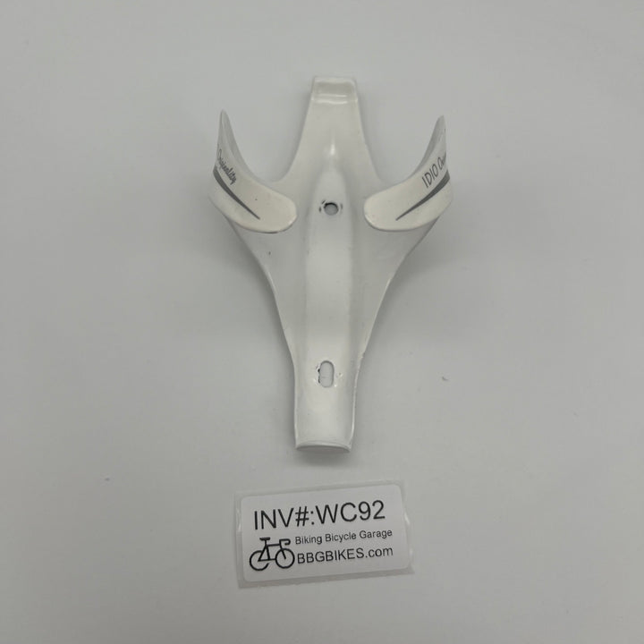 White Idio Originality Carbon Fiber Water Bottle Cage