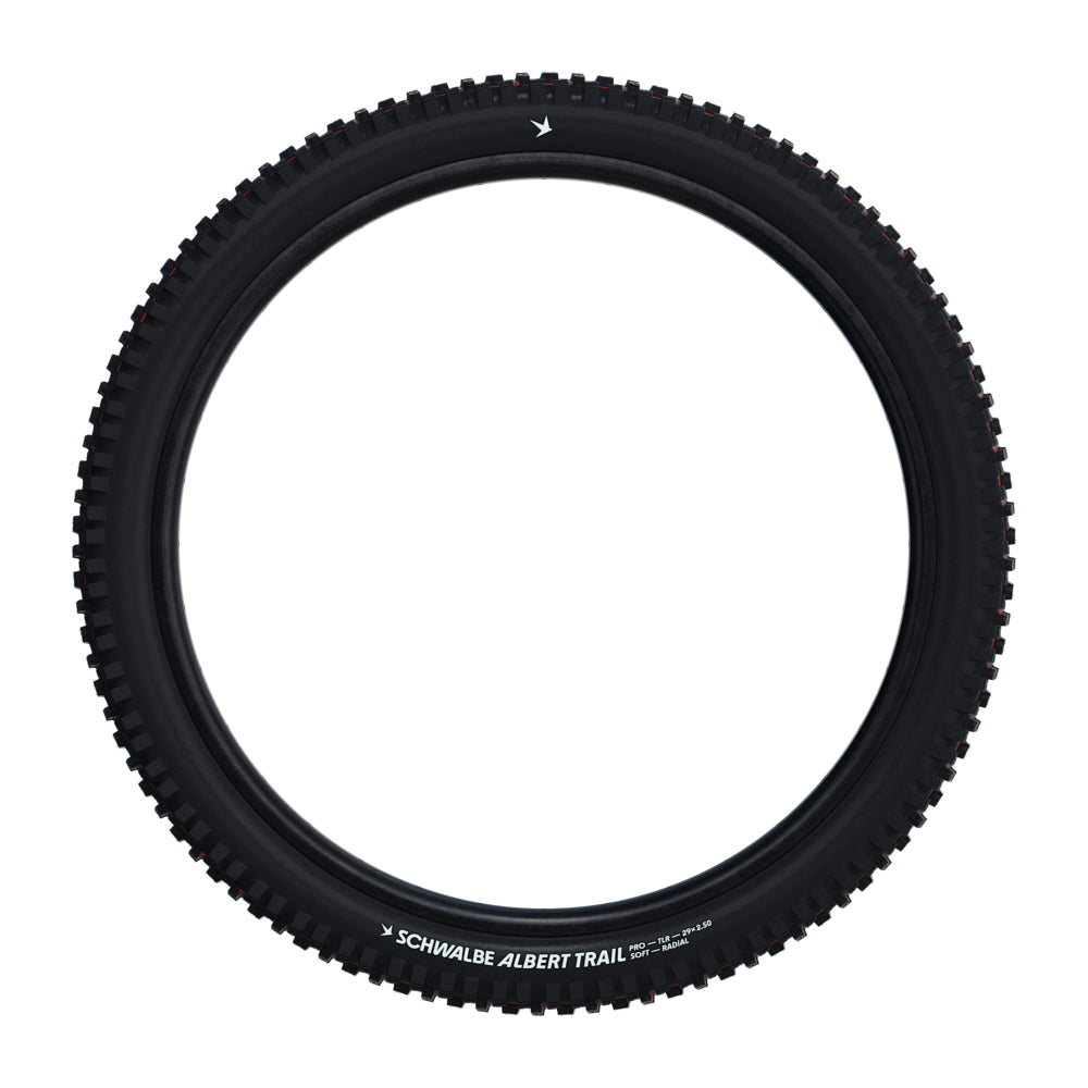 Schwalbe Albert Trail Pro Evo Tire, TLR, Radial, Addix Ultra Soft Black 29 x 2.50