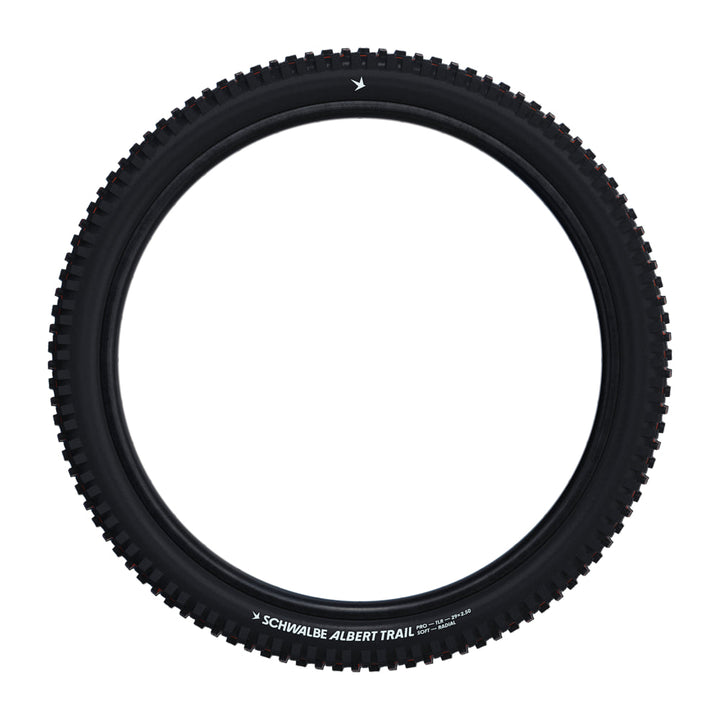 Schwalbe Albert Trail Pro Evo Tire, TLR, Radial, Addix Ultra Soft Black 29 x 2.50