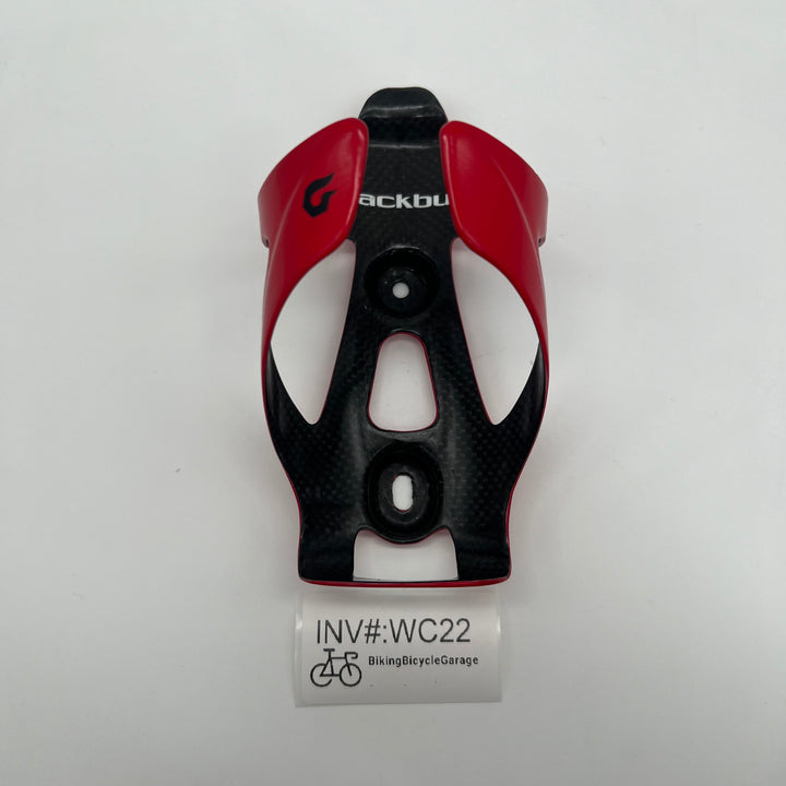 Red Blackburn Camber Carbon Fiber Water Bottle Cages for Road /Triathlon Bikes