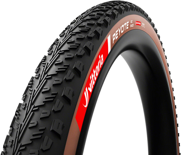 Vittoria Peyote XC Race Tire, TLR, Black/Brown, G2.0 - 29 x 2.4
