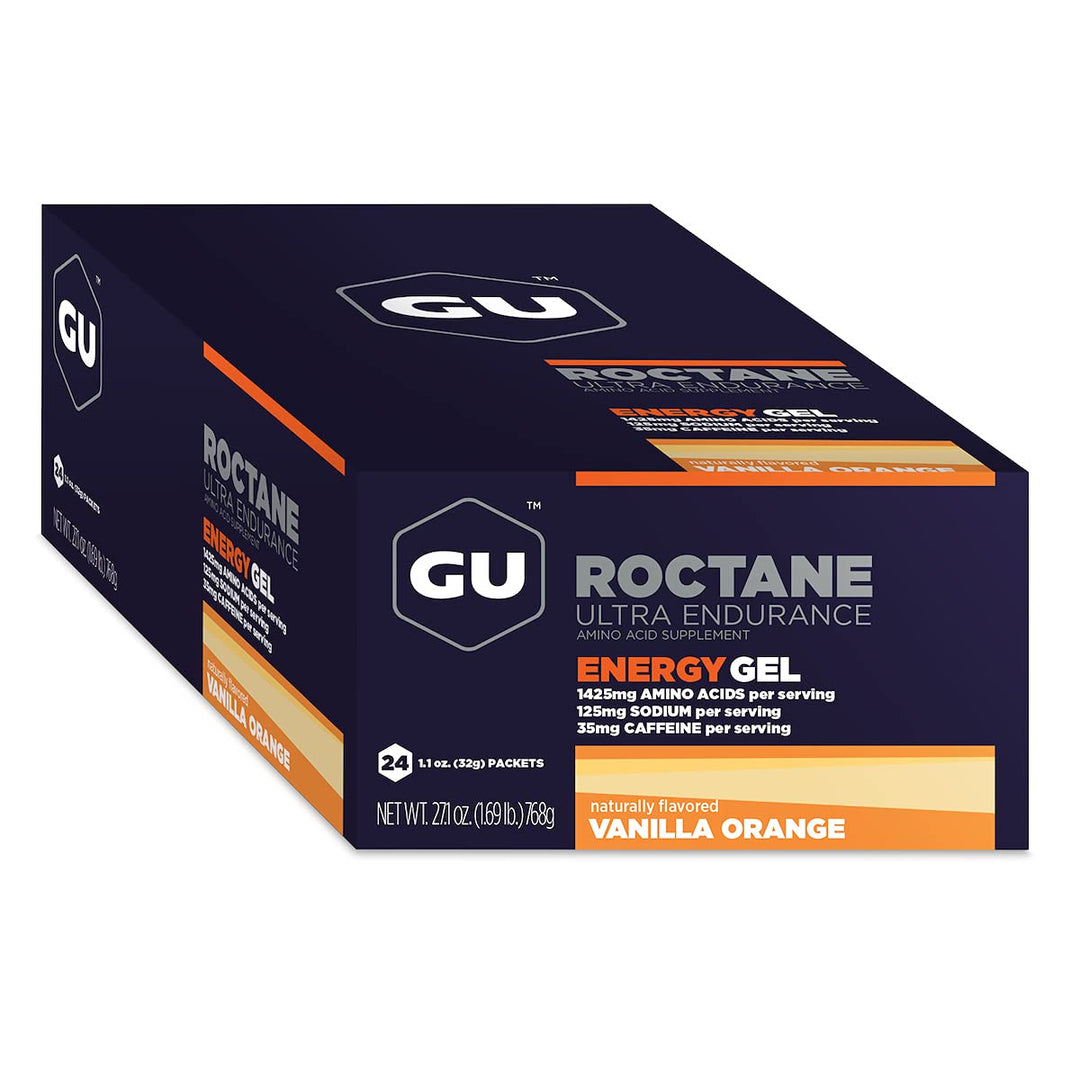 GU Roctane Energy Gels 24ct Box Vanilla Orange